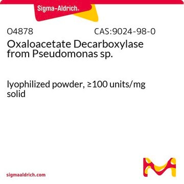 Oxalacetat-Decarboxylase aus Pseudomonas sp. lyophilized powder, &#8805;100&#160;units/mg solid