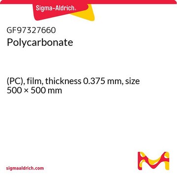 Polycarbonate (PC), film, thickness 0.375&#160;mm, size 500 × 500&#160;mm