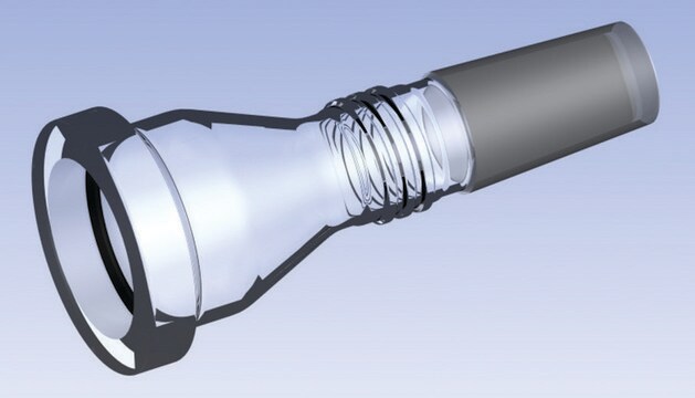 Ace receiving flask adapter joint: ST/NS 24/40, fits Büchi&#174; models R-114/R-144