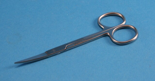 Dissecting scissors L 4 1/2&#160;in., Sharp, straight