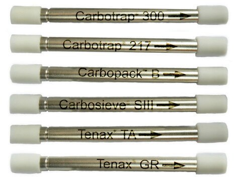 Carbotrap&#174; 217 stainless steel TD tube, O.D. × L 1/4 × 3 1/2, unconditioned, pkg of 10&#160;ea