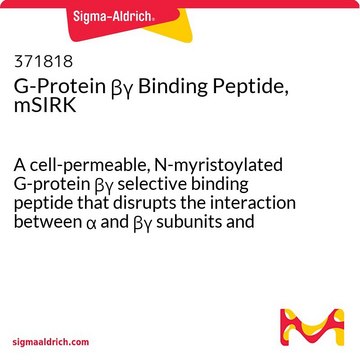 G-Protein &#946;&#947; Binding Peptide, mSIRK A cell-permeable, N-myristoylated G-protein &#946;&#947; selective binding peptide that disrupts the interaction between &#945; and &#946;&#947; subunits and promotes the &#945; subunit dissociation without stimulating nucleotide exchange.