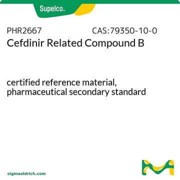 Cefdinir Related Compound B certified reference material, pharmaceutical secondary standard