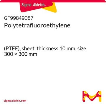 Polytetrafluoroethylene (PTFE), sheet, thickness 10&#160;mm, size 300 × 300&#160;mm