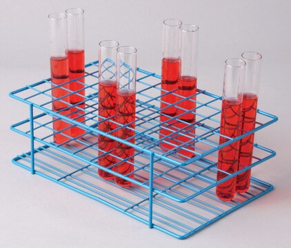 Scienceware&#174; POXYGRID&#174; test-tube rack Holds 60 x 18-20 mm tubes, blue