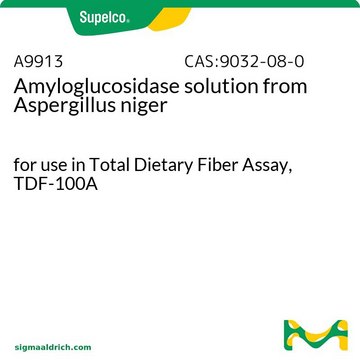 アミログルコシダーゼ 溶液 from Aspergillus niger for use in Total Dietary Fiber Assay, TDF-100A