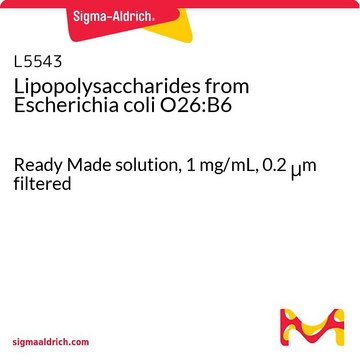 Lipopolysaccharide aus Escherichia coli O26:B6 Ready Made solution, 1&#160;mg/mL, 0.2 &#956;m filtered