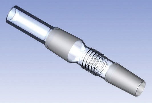 Ace vapor duct tube, for condenser "V" assembly joint: ST/NS 24/40, L 45&#160;mm, fits Büchi&#174; models R-114/R-144