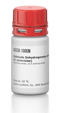 Aldéhyde&nbsp;déshydrogénase, activée par le potassium from baker’s yeast (S.&#160;cerevisiae) lyophilized powder, &#8805;2.0&#160;units/mg protein