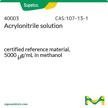 Acrylnitril -Lösung certified reference material, 5000&#160;&#956;g/mL in methanol