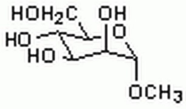 Metil&#945;-D-manopiranósido Methyl-&#945;-D-mannopyranoside, CAS 617-04-9, is a substrate for &#945;1,2-Mannosyltransferase (Cat. No. 444125).