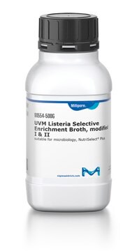 UVM Listeria Selective Enrichment Broth, modified I &amp; II suitable for microbiology, NutriSelect&#174; Plus