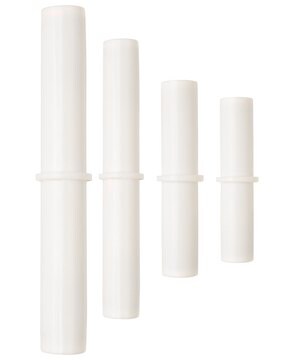 SP Bel-Art&#174; Spinbar&#174; magnetic stir bar cylindrical white PTFE-coated, L × diam. 2.5&#160;in. (63.5&#160;mm) × 0.625&#160;in. (16&#160;mm)