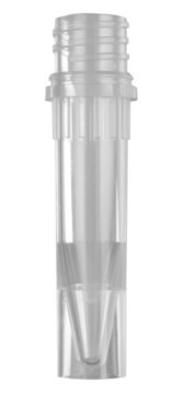 Self standing screw cap tubes without caps capacity 0.6&#160;mL, clear