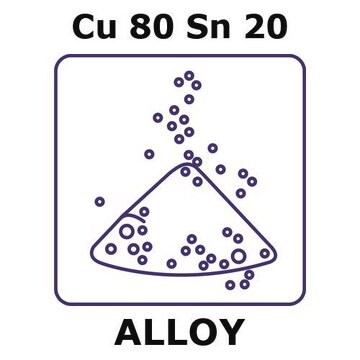 Copper-tin alloy, Cu80Sn20 powder, 53micron max. particle size, 200g