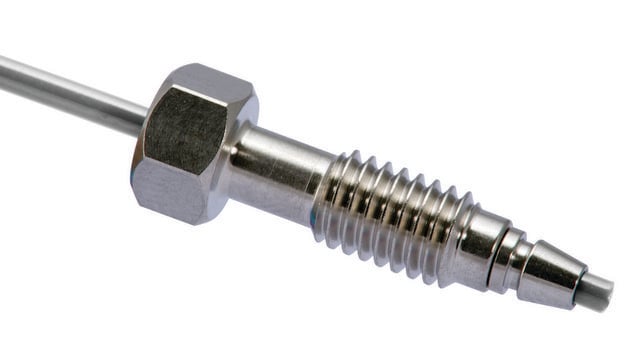 Upchurch VHP (Very High Pressure) Fittings VHP-205, for use with 1/16 inch (1.6mm) tubing, 10-32 thread, stainless steel