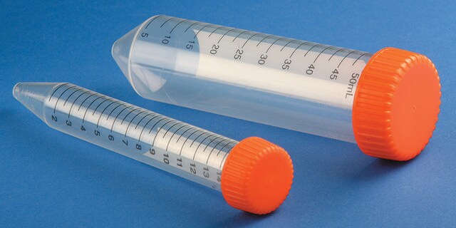 Corning&#174; 15 mL centrifuge tubes 15 mL centrifuge tubes, polypropylene, conical bottom w/ CentriStar cap, rack packed, sterile, natural, 50/rack, 500/cs