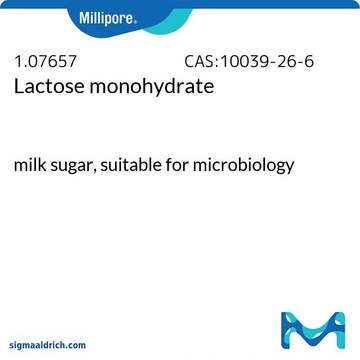 Lactose monohydrate milk sugar, suitable for microbiology