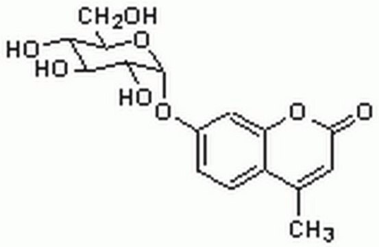 4-Methylumbelliferyl-&#945;-D-glucopyranoside Substrate for fluorogenic assay of &#945;-glucosidase. Has been used in studies of Pompe disease.