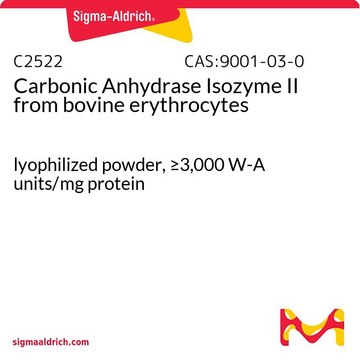 碳酸酐酶同工酶 II 来源于牛红细胞 lyophilized powder, &#8805;3,000&#160;W-A units/mg protein