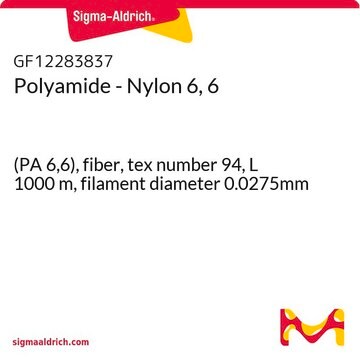 Polyamide - Nylon 6, 6 (PA 6,6), fiber, tex number 94, L 1000&#160;m, filament diameter 0.0275mm