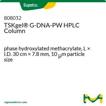 Coluna de HPLC de exclusão por tamanho (tipo PW) TSKgel&#174; phase hydroxylated methacrylate, L × I.D. 30&#160;cm × 7.8&#160;mm, 10&#160;&#956;m particle size