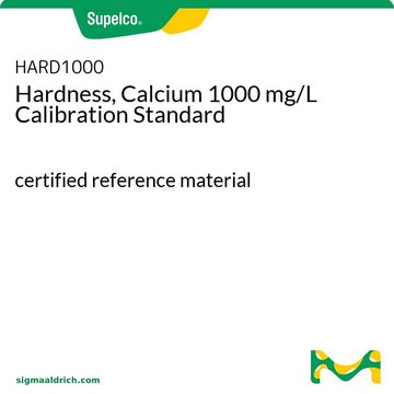 硬度、カルシウム 1000 mg/L 校正標準液 certified reference material