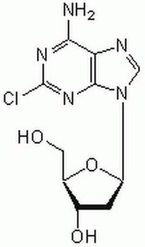 2-Chlor-2&#8242;-desoxyadenosin A deoxyadenosine analog that displays strong antileukemic and immunosuppressive activity.