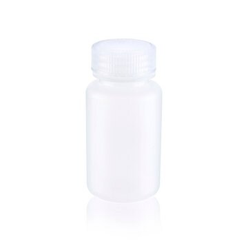 Wheaton&#174; Leak Resistant Bottle capacity 125&#160;mL, high-density polyethylene bottle, natural bottle, wide-mouth bottle, bottle diam. × H 51&#160;mm × 98&#160;mm, 38-410