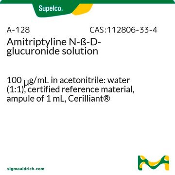 阿米替林N-&#946;-D-葡萄糖醛酸苷 溶液 100&#160;&#956;g/mL in acetonitrile: water (1:1), certified reference material, ampule of 1&#160;mL, Cerilliant&#174;