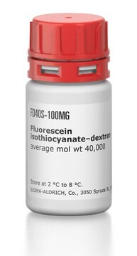 Isothiocyanate-dextrane marqué à la fluorescence average mol wt 40,000