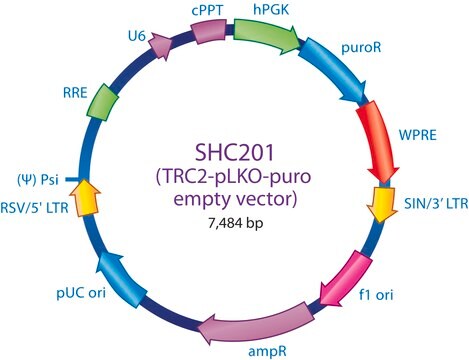 MISSION&#174; TRC2 pLKO.5-puro 空载体控制质粒 DNA Contains no shRNA insert