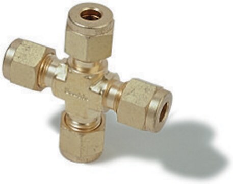 Swagelok&#174; Kreuzverbinder Swagelok&#174; 400-4, brass, 1/4 in. Swagelok