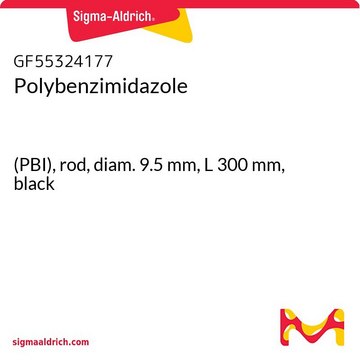 Polybenzimidazole (PBI), rod, diam. 9.5&#160;mm, L 300&#160;mm, black