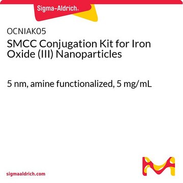 SMCC Conjugation Kit for Iron Oxide (III) Nanoparticles 5&#160;nm, amine functionalized, 5&#160;mg/mL