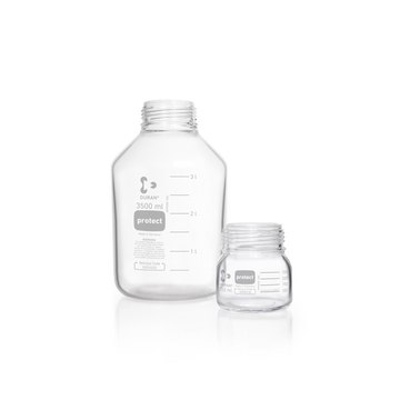 Duran&#174; Gls 80 Protect Labboratory Bottle With Gls 80 Thread plastic-coated glass bottle (PU), capacity 3500&#160;mL