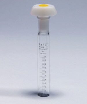 Pyrex&#174; Test tubes with standard ground stoppers graduated, 25&#160;mL