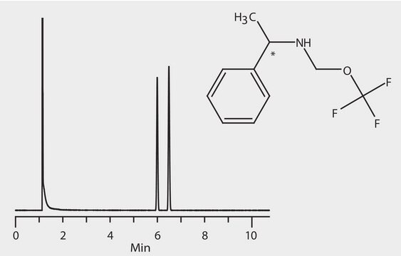 GC Analysis of 1-Phenylethylamine Enantiomers (N-Trifluoroacetyl Derivatives) on Astec&#174; CHIRALDEX&#8482; G-PN suitable for GC