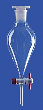 Lenz&#174; Squibb separating funnel funnel capacity 100&#160;mL, joint: ST/NS 19/26, glass key, graduated: no