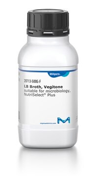 LB Broth NutriSelect&#174; Plus, from non-animal source(Vegitone), powder, pkg of 500&#160;g, non-sterile, nonselective for Escherichia coli