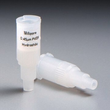 Millex&#8482;-PVDF-Spritzenvorsatzfilter pore size 0.22&#160;&#956;m, diam. 4&#160;mm, non-sterile, hydrophilic