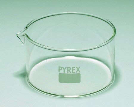 Pyrex&#174; Crystallizing dish, flat bottom with spout 100&#160;mL