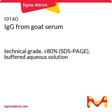 IgG ヤギ血清由来 technical grade, &#8805;80% (SDS-PAGE), buffered aqueous solution