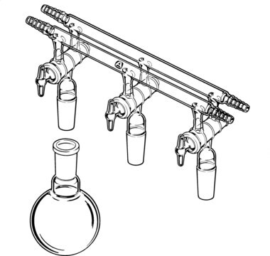 Aldrich&#174; Vakuumverteiler mit Verbindungen positions, 4, joint: ST/NS 24/40