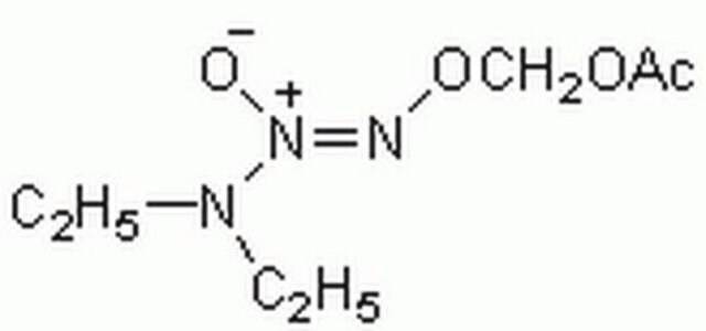 Diethylamine NONOate/AM An esterase-sensitive and cell permeable, O&#178;-acetoxymethylated diazeniumdiolate that acts as an intracellular nitric oxide (NO) donor (1.83 mol of NO/mol).