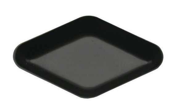 Diamond shaped weigh boats polystyrene, volume 5&#160;mL, black