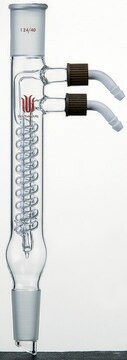 Synthware&#8482; coil-style reflux condenser with removable hose connections joint: ST/NS 14/20, hose size 8&#160;mm