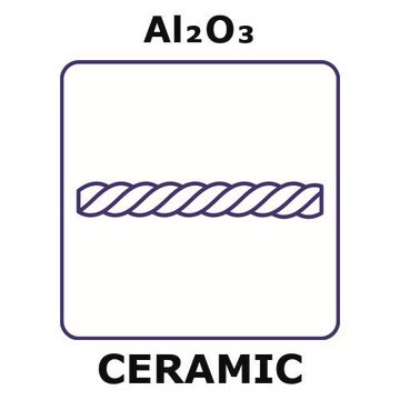 Alumina fiber, tex number 210, length 5 m, filament diameter 0.02mm