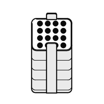 Eppendorf&#174; Adapter holds 16 x 3-15ml tubes/ D = 16mm, for rotosr A-4-81 and S-4x500, set of 2&#160;pieces