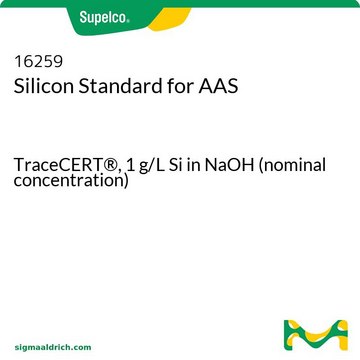 硅AAS标准液 TraceCERT&#174;, 1&#160;g/L Si in NaOH (nominal concentration)